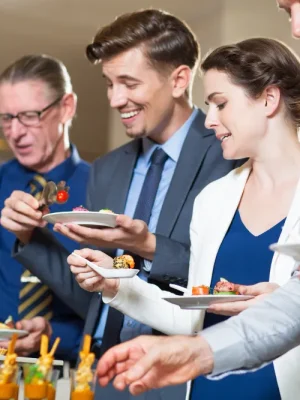 bufet en evento empresarial